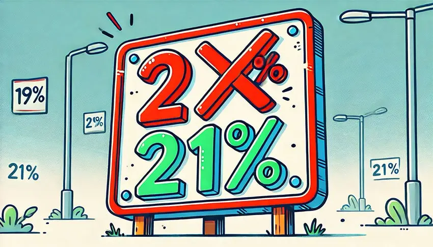 Ключевая ставка ЦБ выросла до 21% годовых